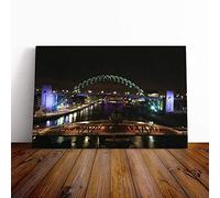 Tyne Bridge Newcastle Canvas Wall Art Print 20x14 Inch