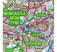 Tyne & Wear County Map-Plastic Coated