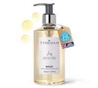 TYNEHAM Joy Hand and Body Wash 300ml Clear Bottle - Natural Moisturising Handwash for Men & Women, Hydrating Vegan Body Wash, Cruelty-Free Shower Liquid Soap, Bathroom Soap for Women Made in England