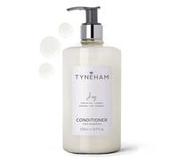 TYNEHAM Joy Natural Hair Conditioner 500ml Clear Bottle - Hydrating Conditioner for Women, Cruelty-Free Daily Formula for Dry Hair, Vegan with Essential Oils Refillable Pump Dispenser, Made in England
