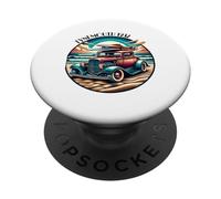 Tynemouth 1932 (surfing Deuce Coupe) PopSockets Adhesive PopGrip