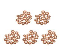 Tynmoel 125 Pcs Professional Leather Tenor Saxophone Pads Orange Sax Pads Replacement Woodwind Musical Instruments Parts