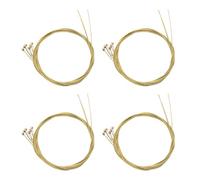 Tynmoel 24 Pcs Steel Strings Replacement for Acoustic Guitar New Silver+Brass