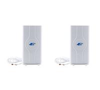 Tynmoel 2X 700-2600Mhz 88Dbi 3G 4G Lte Antenna Mobile Antenna Male Connector Booster Mimo Panel Antenna+2 Meters(2X SMA-Male)