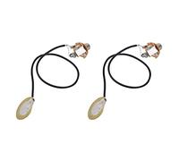 Tynmoel 2X Acoustic Guitar Transducer Pre-Wired Amplifier Piezo Jack Pickup Accessory
