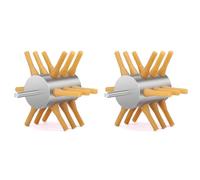 Tynmoel 2X Chicken Plucker Drill Attachment Stainless Steel Chicken Plucker 18-Fingers Chicken Removal Plucker Machine