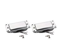 Tynmoel 2X Chrome Silver Mini LP Guitar Humbucker Pickup Sealed Pick Up Music Repair Parts
