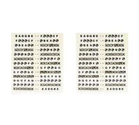 Tynmoel 2X Guitar Fretboard Note Decals Fingerboard Frets Map Sticker Fit 6 Strings Acoustic Electric Guitar(Black)