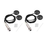 Tynmoel 2X Guitar Pickups Acoustic Electric Piezo Transducer Microphone Contact for Guitar Violin Ukulele Mandolin Banjo Cello