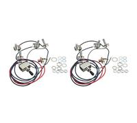 Tynmoel 2X Lp Electric Guitar Pickups Wiring Harness Kit 2T2V 500K Pots 3 Way Switch with Cap