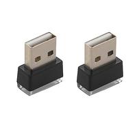 Tynmoel 2X Mini Portable Mini Usb LED Car Light Car Interior Usb Atmosphere Light Plug and Play Decorative Light Emergency Pc