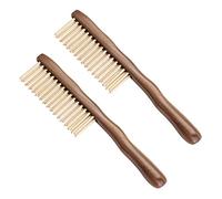 Tynmoel 2X Natural Sandalwood Hair Comb Handmade Wooden Comb Detangling Wide Tooth Comb New Design