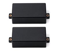 Tynmoel 2X Plastic Sealed Humbucker Pickup Cover Fit SQ Pickup Guitar Parts (Black)