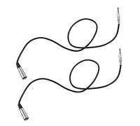 Tynmoel 2X XLR 3 Pin Plug to 6.35mm 1/4 Inch Male Mono Jack Plug Cable 1Meter(Approx3.3 Feet)