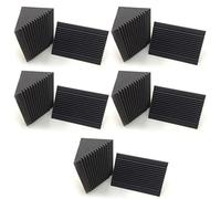 Tynmoel 30 PCS Acoustic Foam Charcoal/Black Bass Trap Sound Absorption Studio Soundproofing Corner Wall 12 x 12 x 24 cm