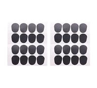 Tynmoel 32Pcs Alto/Tenor Sax Clarinet Mouthpiece Patches Pads Cushions, 0.8mm Black