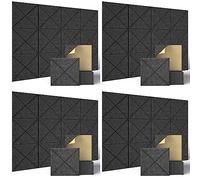Tynmoel 48 Pcs Acoustic Panels,Sound Insulation Board,Wall Sound Insulation Board,for Acoustic Treatment,Wall Decor,Studio,Etc