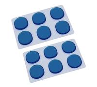 Tynmoel 48 PCS/Set of Drum Kit Muffler Stickers Silica Gel Sticker Drum Dampeners Gel Pads Snare Drum Muffler Mute Blue