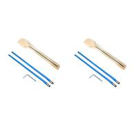 Tynmoel 4Pcs Two Way Rod Type Guitar Truss Rod Steel 9 x 420mm Blue Guitar Accessories