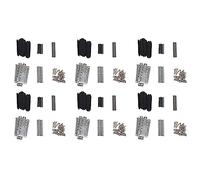 Tynmoel 6 Set Guitar Humbucker Pickup Kits Cupronickel Baseplate/Spacer/Bobbin/Pole/Bar Alnico V Magnet