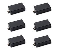 Tynmoel 6X Plastic Sealed Humbucker Pickup Cover Fit SQ Pickup Guitar Parts (Black)