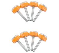 Tynmoel 8Pcs Pressure Screw Threaded Spindle Rods Walk Thru Gates Accessory - M10 x 10MM