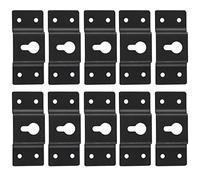 Tynmoel DIY Audio Sound Box Speaker Wall Mount Iron Hook Hanger Plate 10PCS