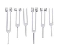 Tynmoel Set of 6 Pcs Aluminum Sensory Tuning Forks C 128 256 512
