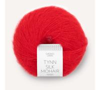 Tynn Silk Mohair By SANDNES GARN - Scarlet Red (4018) - 25 G/Approx. 212 M Wool