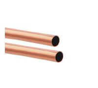 Tynulox 1/4"(6.5mm) OD 99.9% Copper Tube 0.5mm Wall × 300mm Length × 2Pcs, Pure Copper Tubing 110 Copper Seamless Round Tubing for Refrigerator, Jewellery and Industry