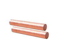 Tynulox 2Pcs Pure Copper Round Rod 1/8" OD 8" Length Bare Copper Cu Metal Rod for Metal Craft Hobbies