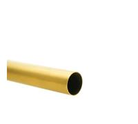 Tynulox H62 1/2"(12.5mm) OD Brass Tube 0.5mm Wall × 300mm Length Brass Tubing Seamless Round Tubing, 1Pcs