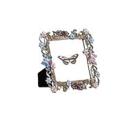 TYNXK Frame Metal Photo Frame Bird Floral Creative Enamel Photo Frame Display Art Home Decor Wedding Birthday Gifts Picture Frame(Inside 9.2x9cm)