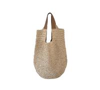 TYNXK Ladies Large Capacity Handmade Woven Tote Bag Single Shoulder Bags Beach Vacation Handbag