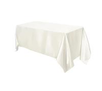 TYNXK Satin Table Cover 1 Piece Satin Tablecloth 102 X 58 Inches Covered Rectangular Bright Silk Table(145x180cm)