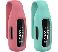 Tyogeephy 2-Pack Clip Holder Compatible with Fitbit Inspire 2/ Ace 3 Fitness Tracker, Soft Silicone Replacement Case for Inspire 2 Ace 3