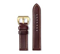 Tyogeephy 20mm, 22mm, 24mm, 26mm Genuine Leather Watch Strap for Panerai PAM111 PAM441 PAM312 - Crazy Horse Leather, Durable & Comfortable for Men and Women