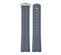 Tyogeephy 20mm FKM Rubber Curved End Watch Strap for Omega Seamaster Diver 300M with Quick-Release Spring Bars - Soft, UV & Saltwater Resistant