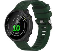 Tyogeephy Band Compatible with Garmin Forerunner 55 20mm Soft Silicone Replacement Watch Band Strap Wristband for Forerunner 158/645/venu Sq/Watch Active 2/Galaxy watch 42MM