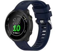 Tyogeephy Band Compatible with Garmin Forerunner 55 20mm Soft Silicone Replacement Watch Band Strap Wristband for Forerunner 158/645/venu Sq/Watch Active 2/Galaxy watch 42MM