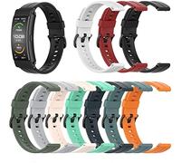 Tyogeephy Bands Compatible with Huawei TalkBand B6/B7/B3 Watch, Replacement Silicone Wristband Adjustable Accessory Bands Strap for TalkBand B6/ B3/B7 (One Size, Ten Colors)
