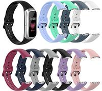 Tyogeephy Bands Compatible with Samsung Galaxy Fit SM-R370, Soft Silicone Sport Fitness Strap for Galaxy Fit Smartwatch, Replacement Wristband Accessories for Men Women