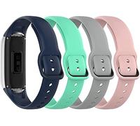 Tyogeephy Bands Compatible with Samsung Galaxy Fit SM-R370, Soft Silicone Sport Fitness Strap for Galaxy Fit Smartwatch, Replacement Wristband Accessories for Men Women