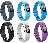 Tyogeephy Bands Compatible with Vivofit 1/ Vivofit2, Soft Silicone Colorful Replacement Watch Band Strap Wristband for Vivofit 1/ Vivofit 2 Activity Tracker, for Women Men Small Large