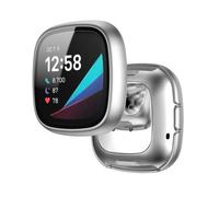 Tyogeephy Case Compatible with Fitbit Versa 3/Sense Screen Protector Soft TPU Scratch Resistant Full Cover for Versa 3/Sense Smartwatch Accessories