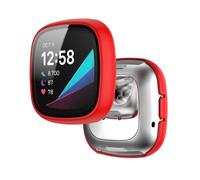 Tyogeephy Case Compatible with Fitbit Versa 3/Sense Screen Protector Soft TPU Scratch Resistant Full Cover for Versa 3/Sense Smartwatch Accessories