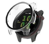 Tyogeephy Case Compatible with Garmin Forerunner 255 Screen Protector Soft TPU Scratch Resistant Full Cover for Forerunner 255 Smartwatch Accessories