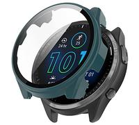Tyogeephy Cases Compatible with Garmin Forerunner 965 Screen Protector, TPU Plated Protective Case Cover Armor Shell for Garmin Forerunner 965 Activity Tracker