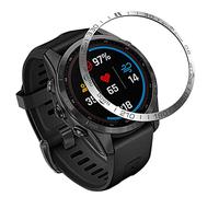Tyogeephy Compatiable with Fenix 7s Watch Bezel, Stainless Steel Polished Adhesive Cover Anti-Scratch Protector Cover Ring for Garmin Fenix 7s Sapphire