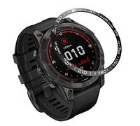 Tyogeephy Compatiable with Fenix 7X/Fenix 7X Pro Watch Bezel, Stainless Steel Polished Adhesive Cover Anti-Scratch Protector Cover Ring for Garmin Fenix 7X Pro/Sapphire